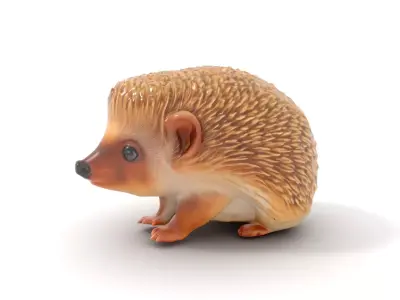 Adorable Hedgehog model pack Low-poly 3D model