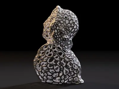 Alexander the Great Voronoi 3D print model