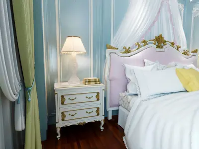 European style children room 3D model