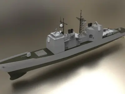 Ticonderoga class Guided Missile Cruisers 3D model