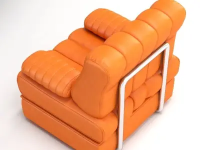 De Sede DS 85 Leather Armchair 3D model