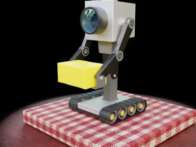Butter Passing Robot from Rick and Morty 3D model