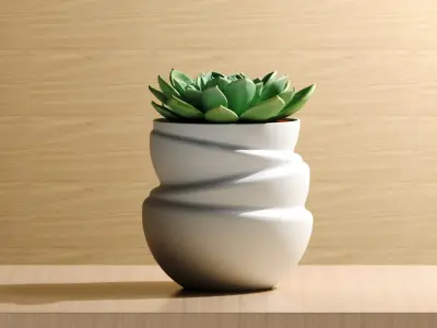 Floating Spheres Planter 3D print model