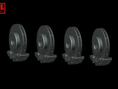 Brembo disc brakes 3D print model