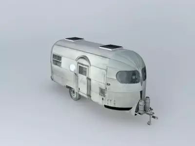 Airstream 50s Silver Streak Dummy Free 3D model