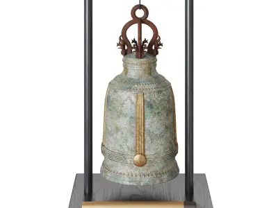 Rattanakosin period temple bell decoration 3D model