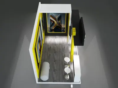 Booth Exhibition Stand a199  3D model