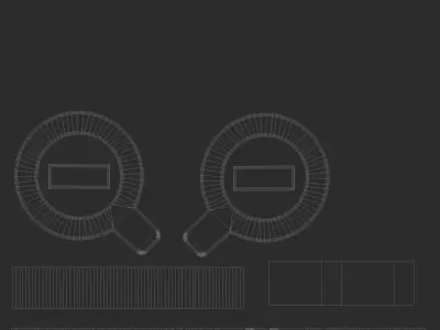 Zoom Out Low-poly 3D model