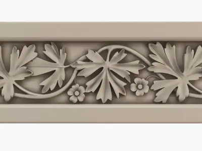 Gothic moulding CNC 3D model