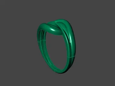 Plain Ring Women Ready STL 3DM Models Womens Rings 3D models 3D print model 12