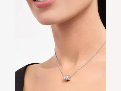 BULGARI - B ZERO 1 - NECKLACE WITH DIAMONDS - SMALL VERSION 3D print model