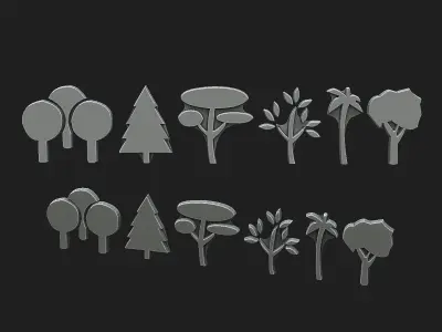 tree 3d models 3D print model