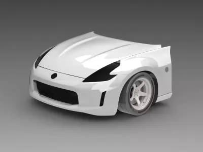 370Z Z34 Front Assembly Exterior Surfaces - 3D Laser-Scanned 3D model