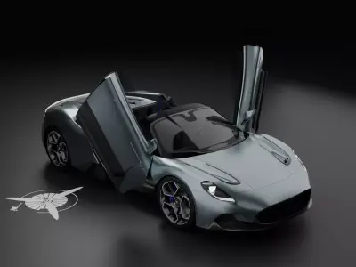 Maserati MC20 Cielo 2025 Rigged and animated Low-poly 3D model