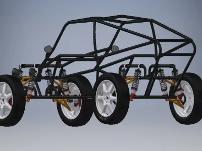 Offroad Buggy Assembly 3D model