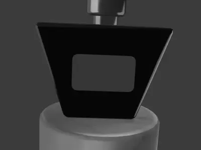 Luxury Glass Perfume Bottle Realistic Blender 3D Model 3D model