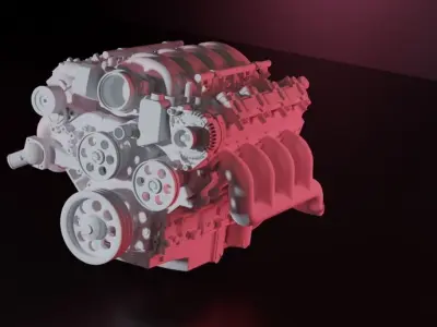 ls engine several  3D print model