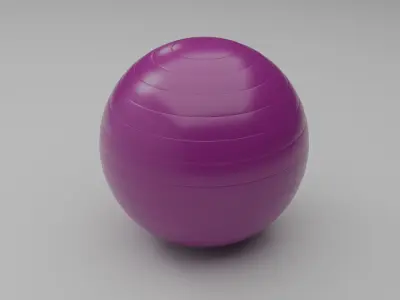 Simple Aerobic Ball Free 3D model