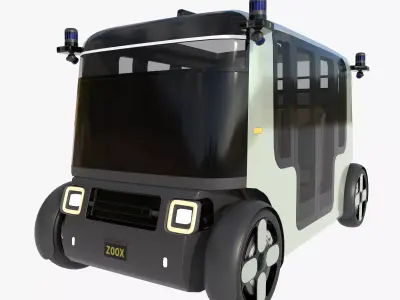 unmanned taxi 3D model