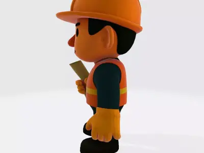 Construction Worker for 3D Printing 3D print model