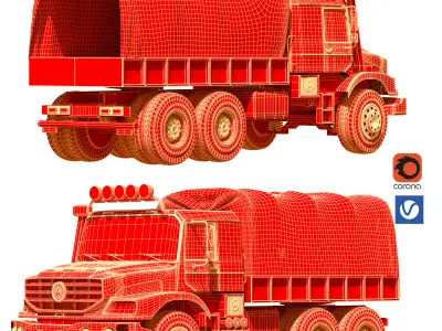 MILITARY Benz Zetros 3D model