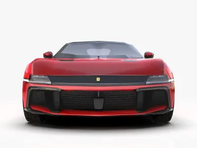 Ferrari 12 Cilindiri 2025  Low-poly 3D model