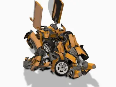 Bumblebee Forever - 3d animated model 3D model
