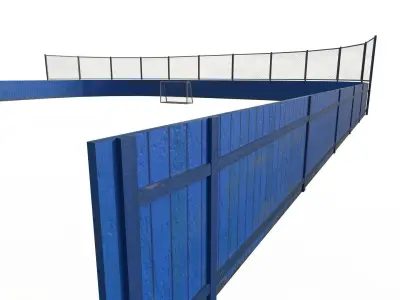 Street hockey arena 3D model
