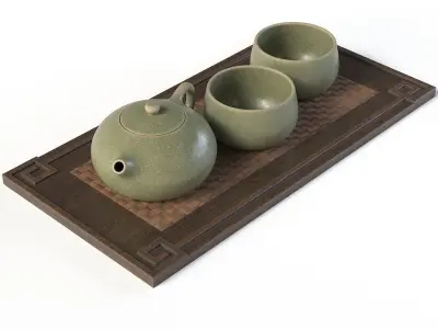 Yixing Tea Set 3D model
