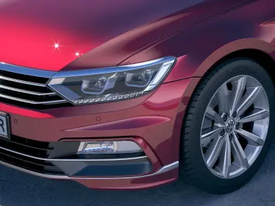 Volkswagen Passat Variant R-line 2018 3D model