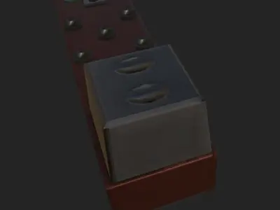 Metal Atache Low-poly 3D model