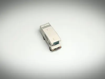 Low Poly Motorhome 01 Low-poly 3D model