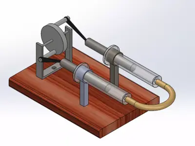 sterling engine  3D model