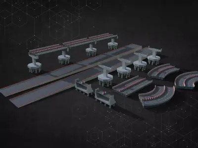 Overpass Modular Pack 3D model