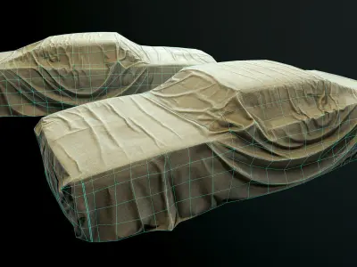 Car Cover e Low-poly 3D model