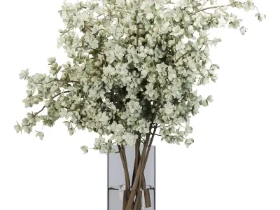 Plants Bouquet Vase Low-poly 3D model purchase