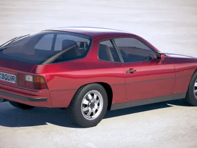 Porsche 924 1976-1988 3D model