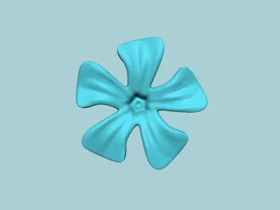 Periwinkle Flower - Molding Artificial EVA Craft 3D print model