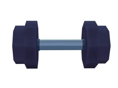 Dumbbell - Hand Painted 3D model