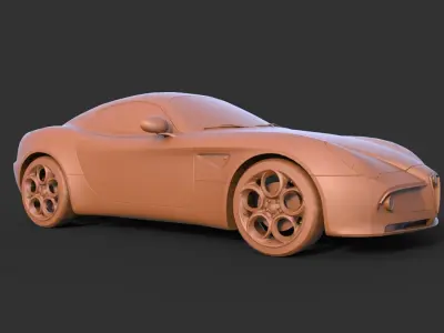 Alfa Romeo 8C Competizione 3D print model