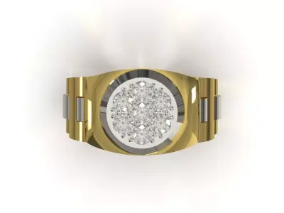 Men jewelry luxury STL 3DM rolex design model ror0065 3D print model