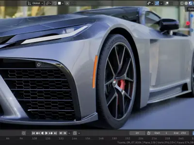 Toyota GR GT - 2025 Low-poly 3D model