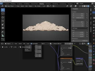 Flower Decarative for wood carving 3D print model