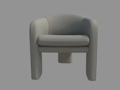 Armchair SIngle Sofa  3D model