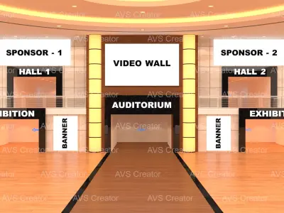 Virtual Lobby 3D model