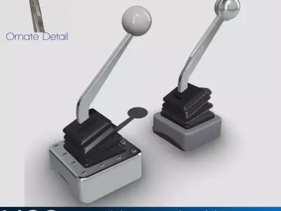 Hurst Shifters x2 styles with boots 3D print model