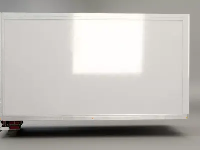 Tail Lift Box Van Struxture Low-poly 3D model