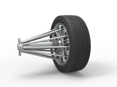 Slab wheel Scale 1 to 10 3D print model