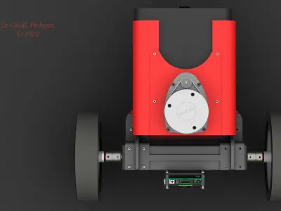 3 wheels Raspberry robot with Lidar and computer vision 3D print model
