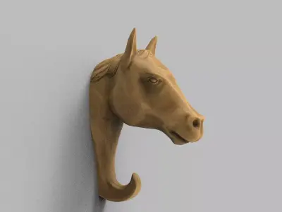Horse Wall Hook Printable 3D print model